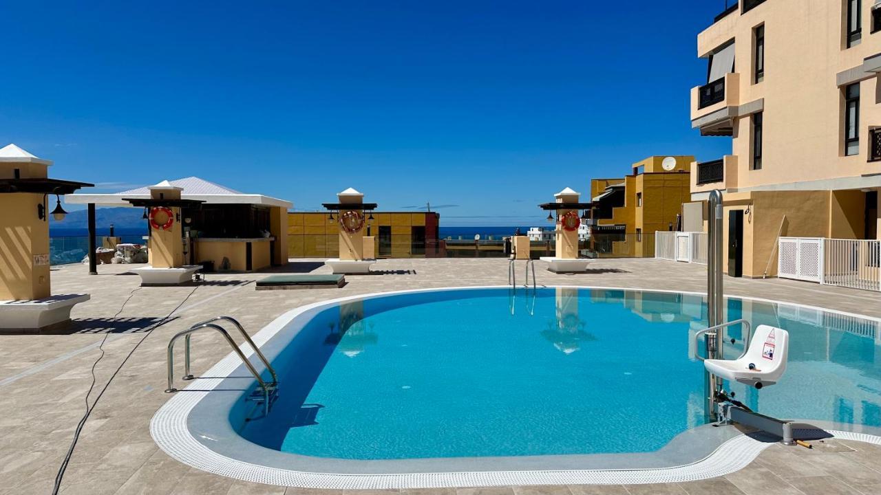 Sunset Apart, Large Terrace, Pool, Best Location! Puerto de Santiago  Dış mekan fotoğraf